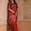 Thumbnail: Premium Red Banglori Handloom Raw Silk Saree