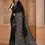 Thumbnail: Premium Black Banglori Handloom raw silk saree