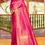 Thumbnail: Elegant Pink Silk Saree with Luxurious Gold Border