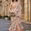 Thumbnail: Cream Floral Woven Brasso Saree With Tassels