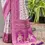 Thumbnail: Magenta Banarasi Silk Patola Saree with Meenakari Thread Work