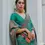 Thumbnail: Premium Green Pashmina Silk Saree | Woven Banarasi Saree