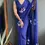 Thumbnail: Exquisite Blue Hand Painted Sari with Floral Motifs – Ready-to-Wear