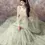 Thumbnail: Enchanting Net Lehenga Set with Satin Silk Blouse: A Glamorous Statement