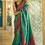 Thumbnail: Teal Woven Kanjivaram Silk Saree