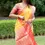Thumbnail: Yellow Kanchipuram Handloom Silk Saree And Unstitched Blouse