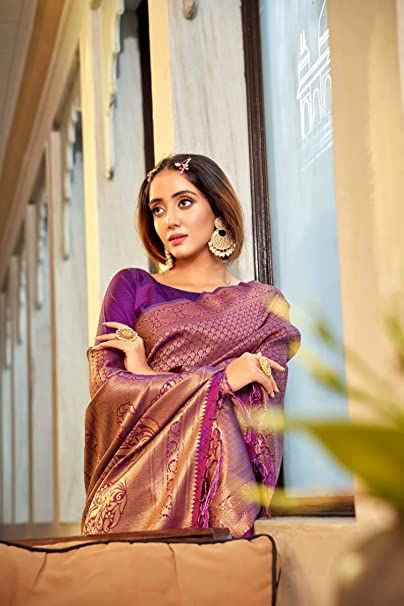 Adana (raga) Kanchivaram Silk Saree