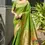 Thumbnail: Parrot Green Paithani Silk Saree Meenakari Paithani Pallu Pure Zari Woven Border