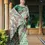 Thumbnail: Women's Pastel Green Printed Patola Paithani Silk Saree