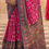 Thumbnail: Women's Pink Printed Patola Paithani Silk Saree