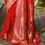 Thumbnail: Red Paithani Silk Saree Meenakari Paithani Pallu, Pure Zari Woven Border