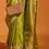 Thumbnail: Parrot Green Pure Handloom Satin Silk Saree With Beautiful Zari Weaving