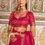 Thumbnail: Rani Pink Woven Satin Silk Classic Saree