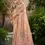 Thumbnail: Rose Pink Soft Linen Tissue Saree with Hand-Brushed Print