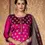 Thumbnail: Wine  Banarasi Silk Unstitched Dress Material With Dupatta