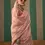 Thumbnail: Peach Handloom Weaving Silk Saree With Blouse