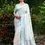 Thumbnail: Women's Light Blue Jamdani Linen Saree