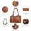 Thumbnail: Elegant Tan Leather Handbag with Gold Buckle