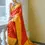 Thumbnail: Red Bandhani Printed and Woven Saree