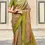 Thumbnail: Mint Green  Banarasi Soft Silk Saree With Brocade Blouse