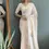Thumbnail: Exquisite Off White Hand Painted Sari with Floral Motifs – Ready-to-Wear