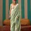 Thumbnail: Sea Green Woven Banarasi Linen Saree