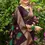 Thumbnail: Women's Brown Woven Tussar Silk Saree
