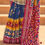 Thumbnail: Women's  Blue Woven Patola Silk Saree