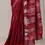 Thumbnail: Cherry Red Pure Handloom Soft Cotton Saree