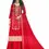 Thumbnail: Red Pure Silk Jacquard Weaving Embroidered Unstitched Salwar Suits