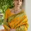 Thumbnail: Yellow Handloom Raw Silk Saree with Woven Kalamkari Pallu Intricate