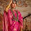 Thumbnail: Women's Hot Pink Soft Kanjivaram Silk Saree