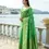 Thumbnail: Women's Light Green Woven Soft Silk Saree