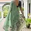 Thumbnail: Sea-Green Muga Cotton Saree with Thread Woven Floral Pallu & Contrast Blouse