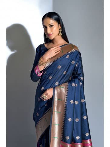Thumbnail: Blue Paithani Silk Saree
