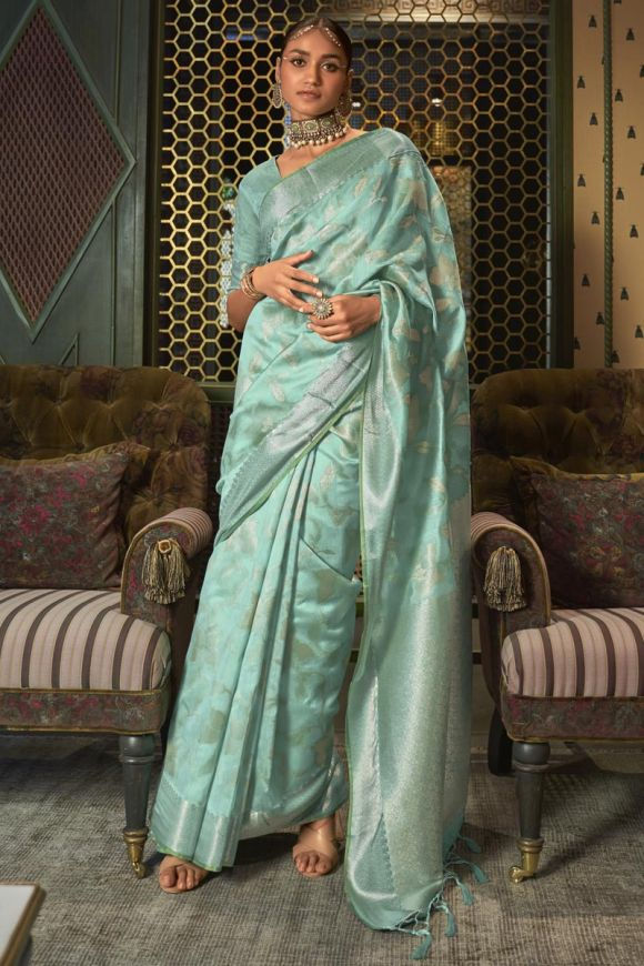 Trendy Art Silk Fabric Green Saree