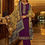 Thumbnail: Women's Purple Chinon Designer Unstitched Salwar Suit