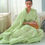 Thumbnail: Light Green Kashida Lucknowi Chikankari Weaving saree