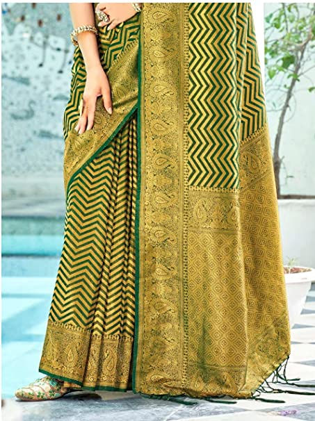 Thumbnail: Musical Kanjeevaram Soft Silk Saree