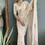 Thumbnail: Exquisite Off White Hand Painted Sari with Floral Motifs – Ready-to-Wear