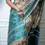 Thumbnail: Beige and Turquoise Handloom Tussar Silk Saree