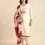 Thumbnail: Women's White Chanderi Silk Embroidered Unstitched Kurta