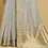 Thumbnail: Dusty Grey Pure Handloom Khadi Saree