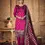 Thumbnail: Wine  Banarasi Silk Unstitched Dress Material With Dupatta