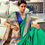 Thumbnail: Women's Green Soft Banarasi Plain Silk Saree