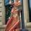 Thumbnail: Women's Green Designer Patola Print Silk Saree