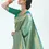 Thumbnail: Elegant Green Kanjivaram Silk Saree with Gold Border