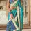 Thumbnail: Neon Blue Woven Zari Banarasi Patola Silk Saree