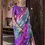 Thumbnail: Peacock Tea/Blue-Green Banarasi Handloom Saree