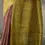 Thumbnail: Brown & Olive Green Soft Tussar Silk Saree With Geometric Print & Ikkat Pallu